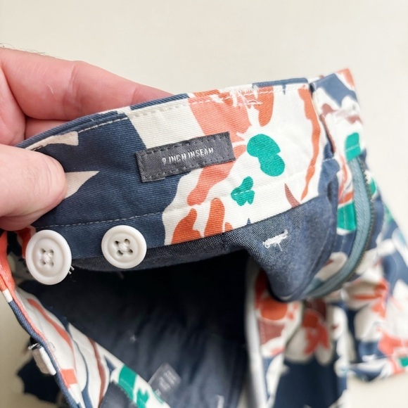 Bonobos Men’s 9” Zambezi Floral Bering Sea Chino Short Size 32 - Picture 7 of 9